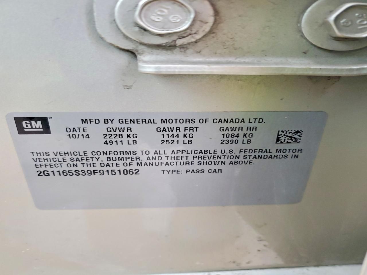 2015 Chevrolet Impala ltz