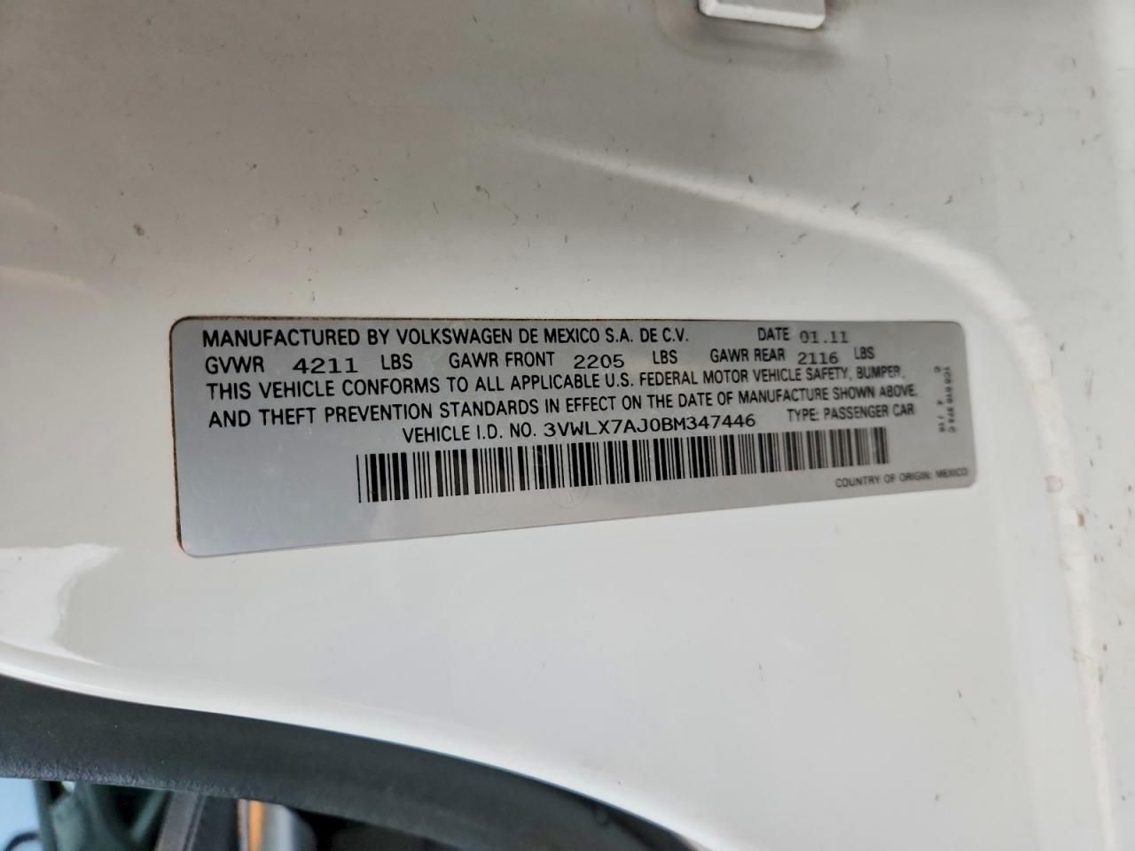 2011 Volkswagen Jetta sel