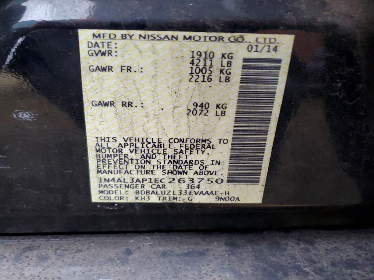 2014 Nissan Altima 2.5