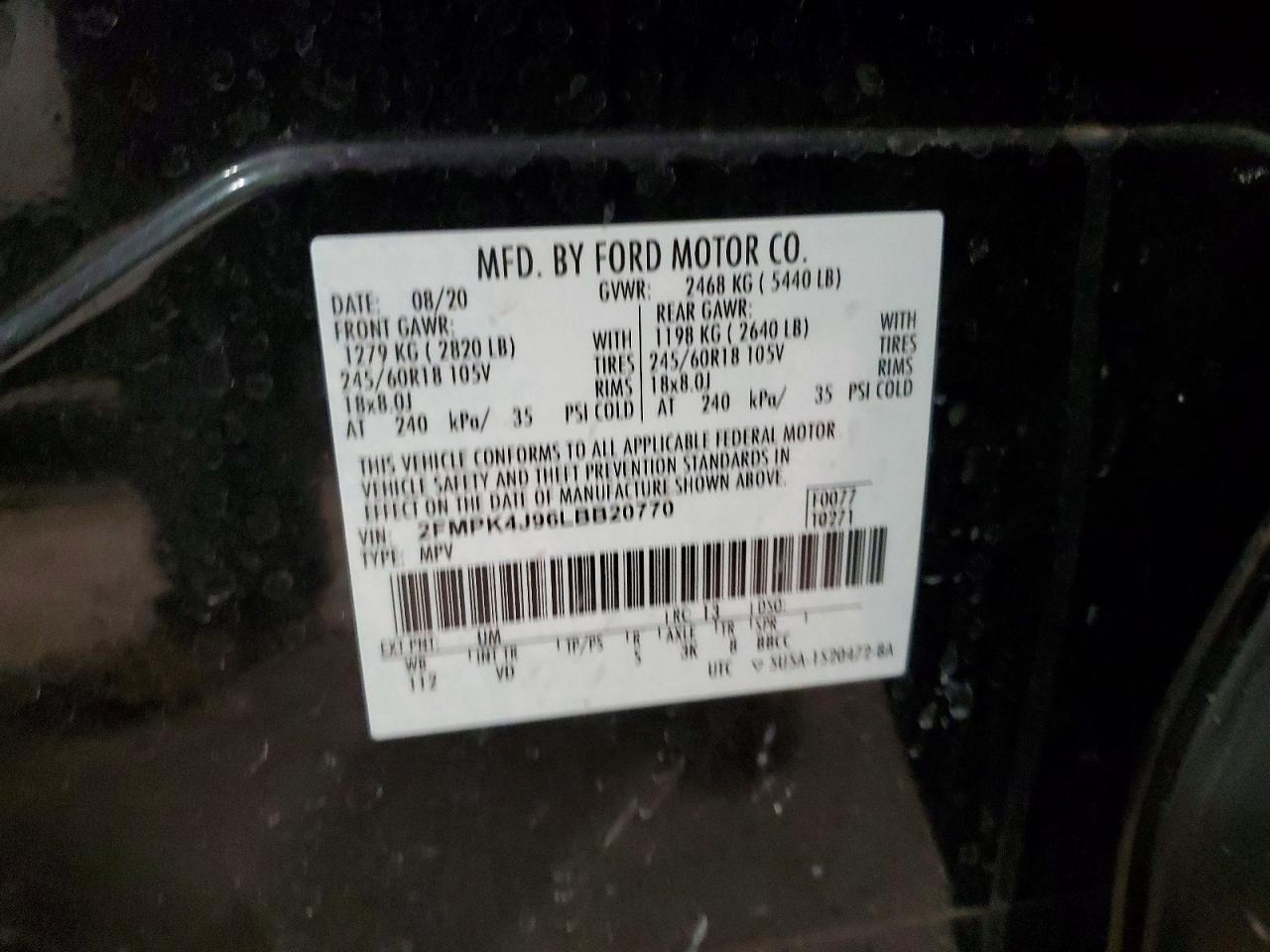 2020 Ford Edge sel