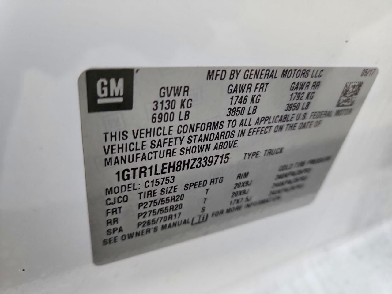 2017 GMC Sierra C1500