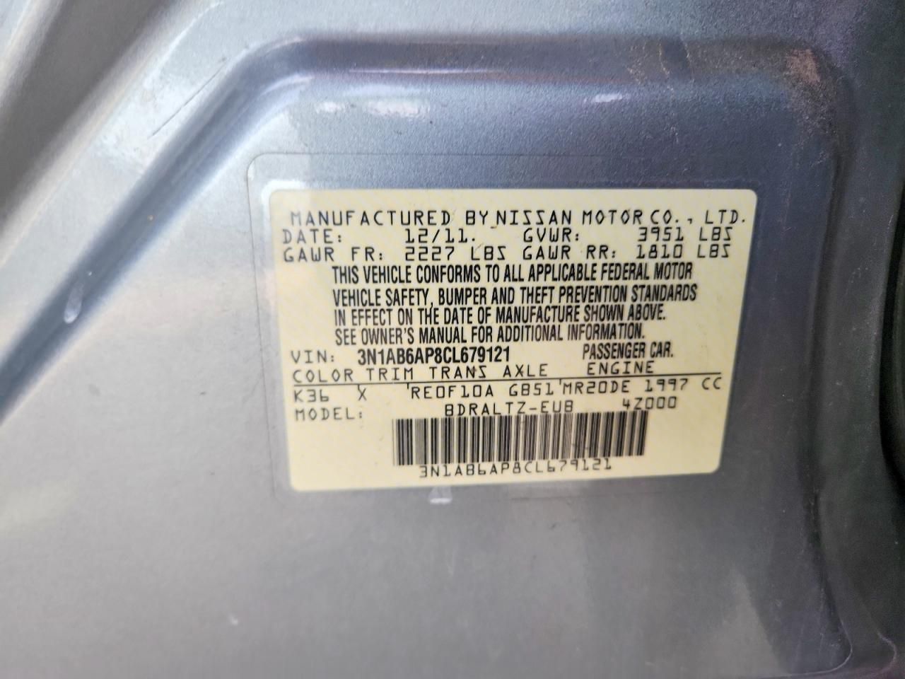 2012 Nissan Sentra 2.0