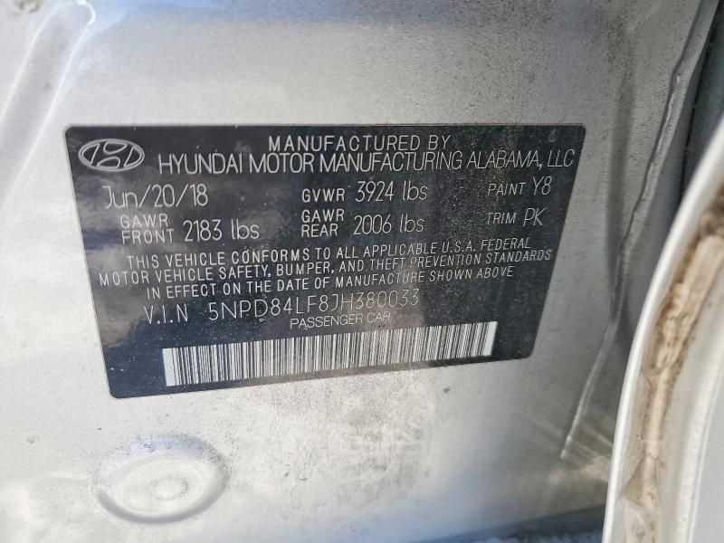 2018 Hyundai Elantra sel