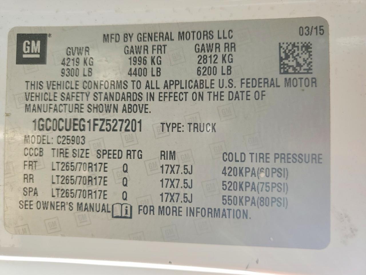 2015 Chevrolet Silverado C2500 Heavy Duty