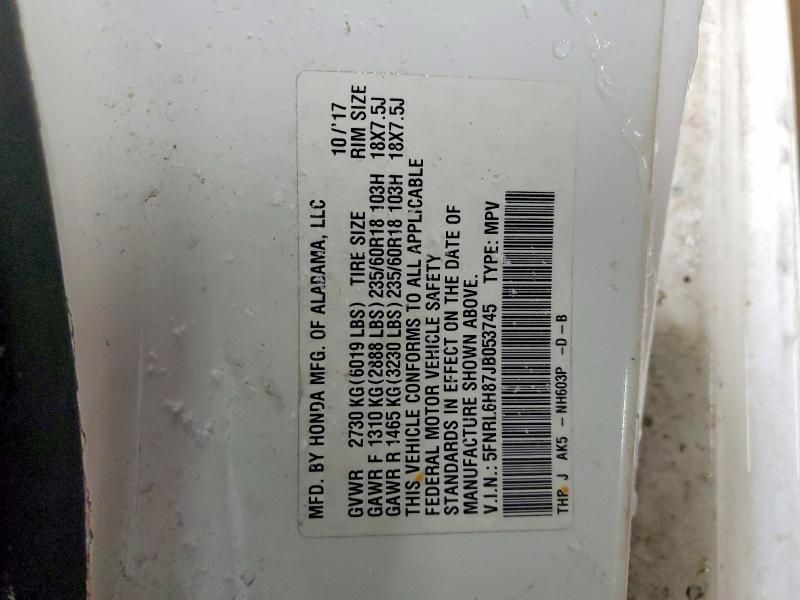 2018 Honda Odyssey Touring