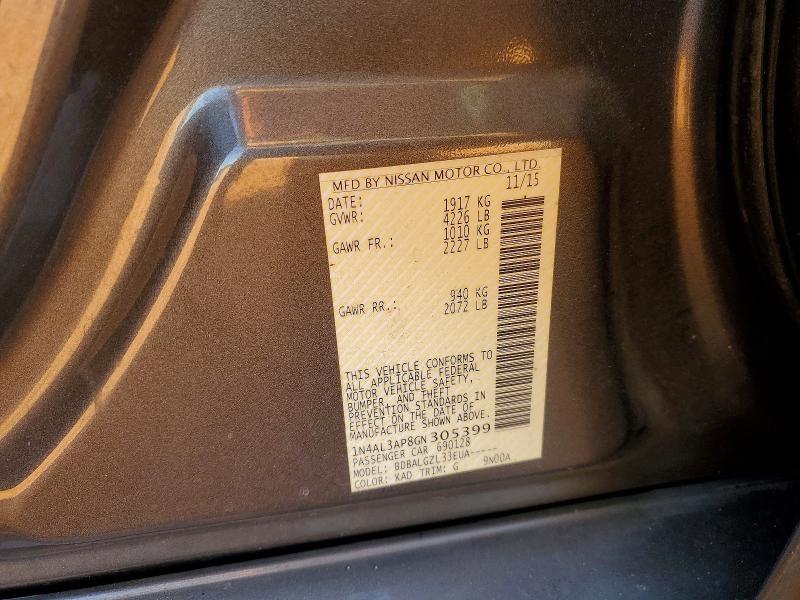 2016 Nissan Altima 2.5 s