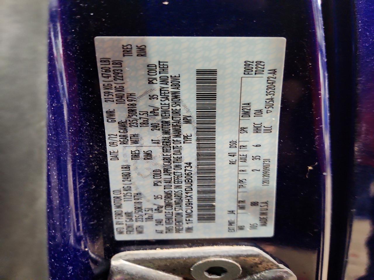 2013 Ford Escape sel