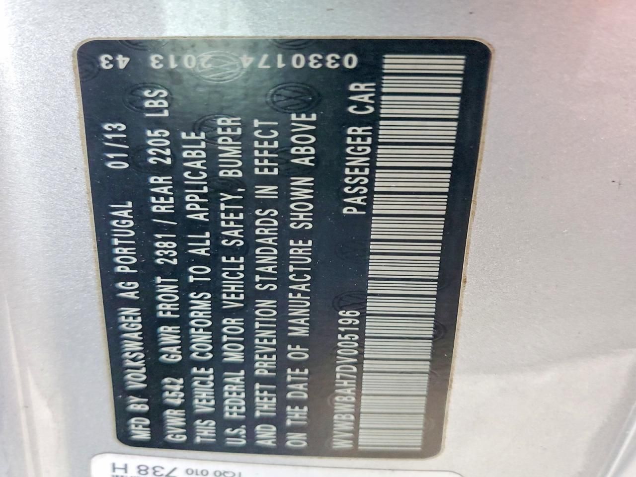 2013 Volkswagen Eos Komfort