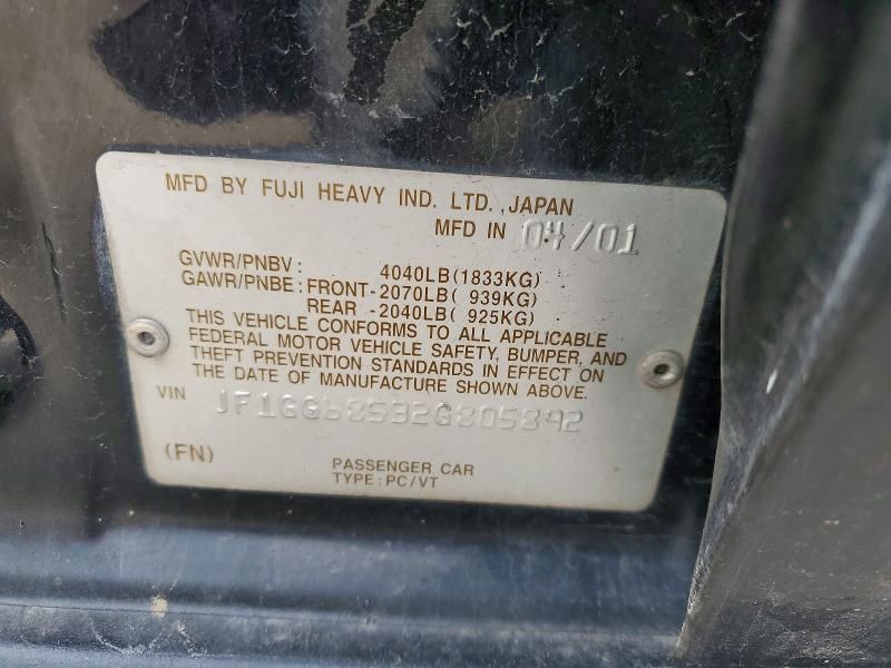 2002 Subaru Impreza Outback Sport