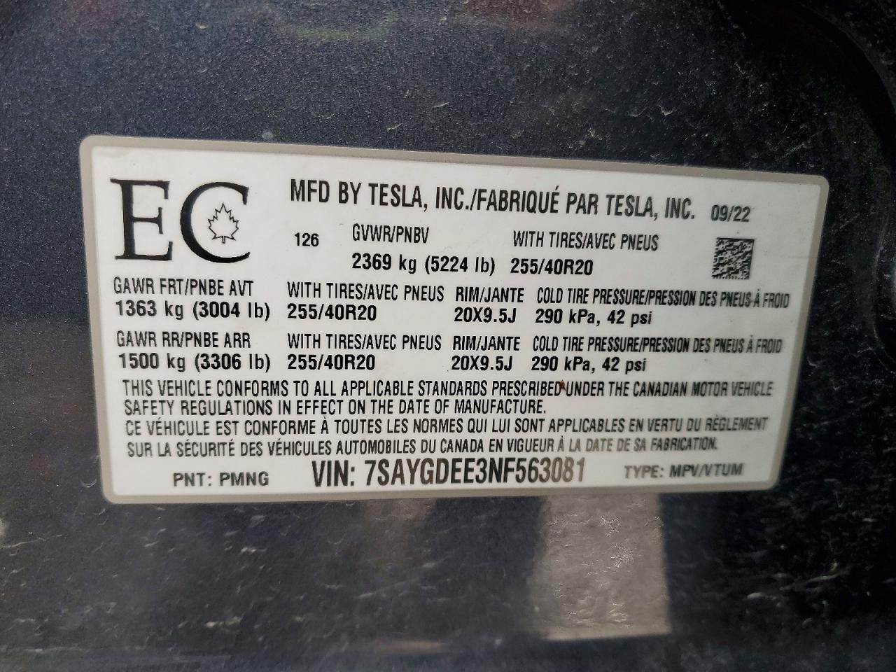 2022 Tesla Model y