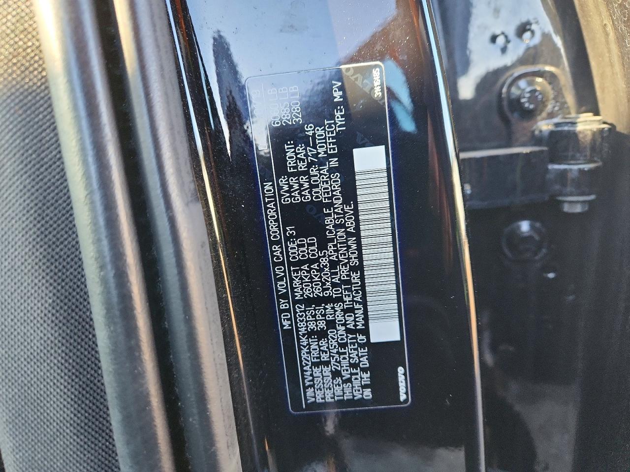 2019 Volvo Xc90 T6 Momentum
