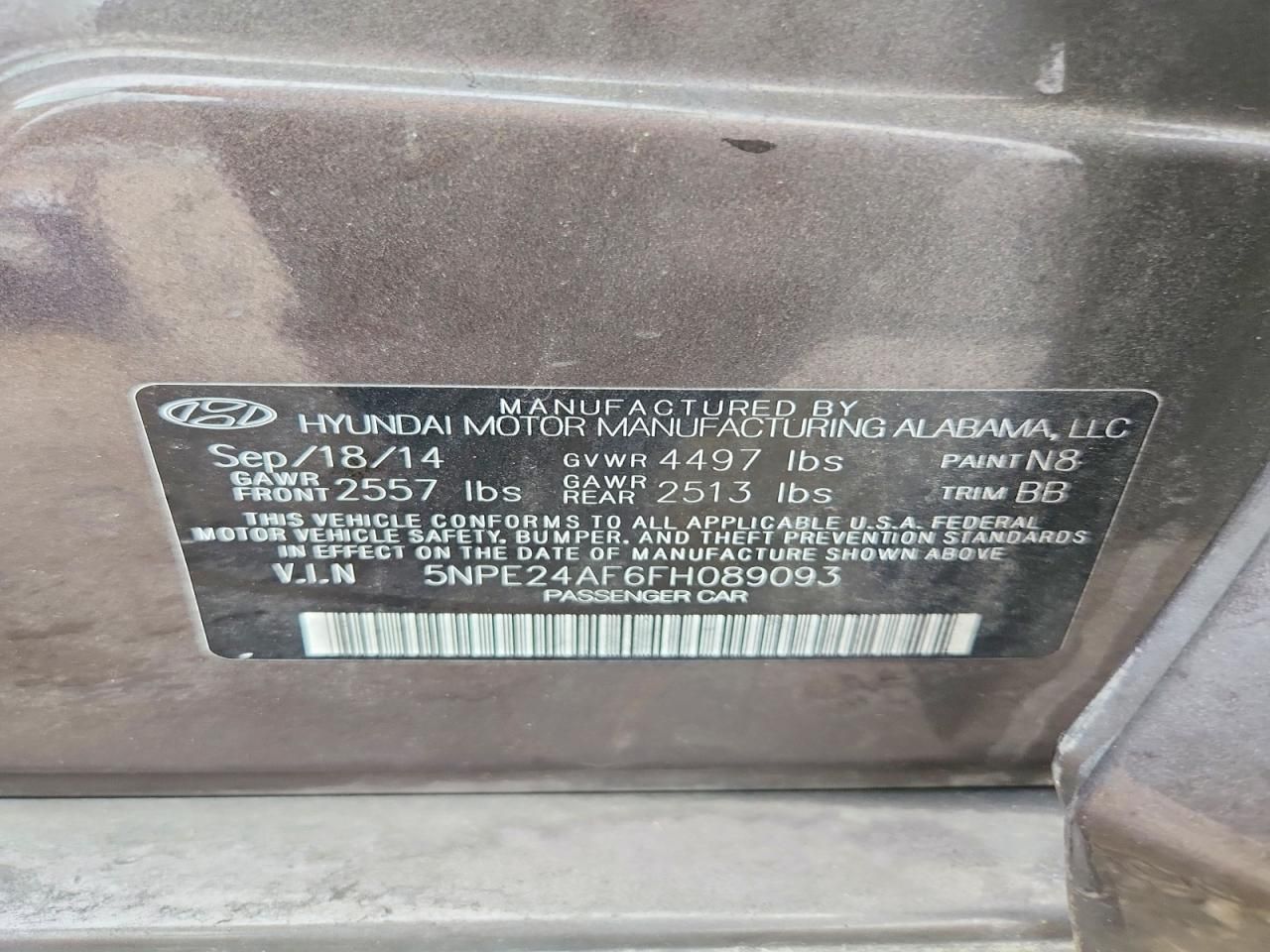 2015 Hyundai Sonata se