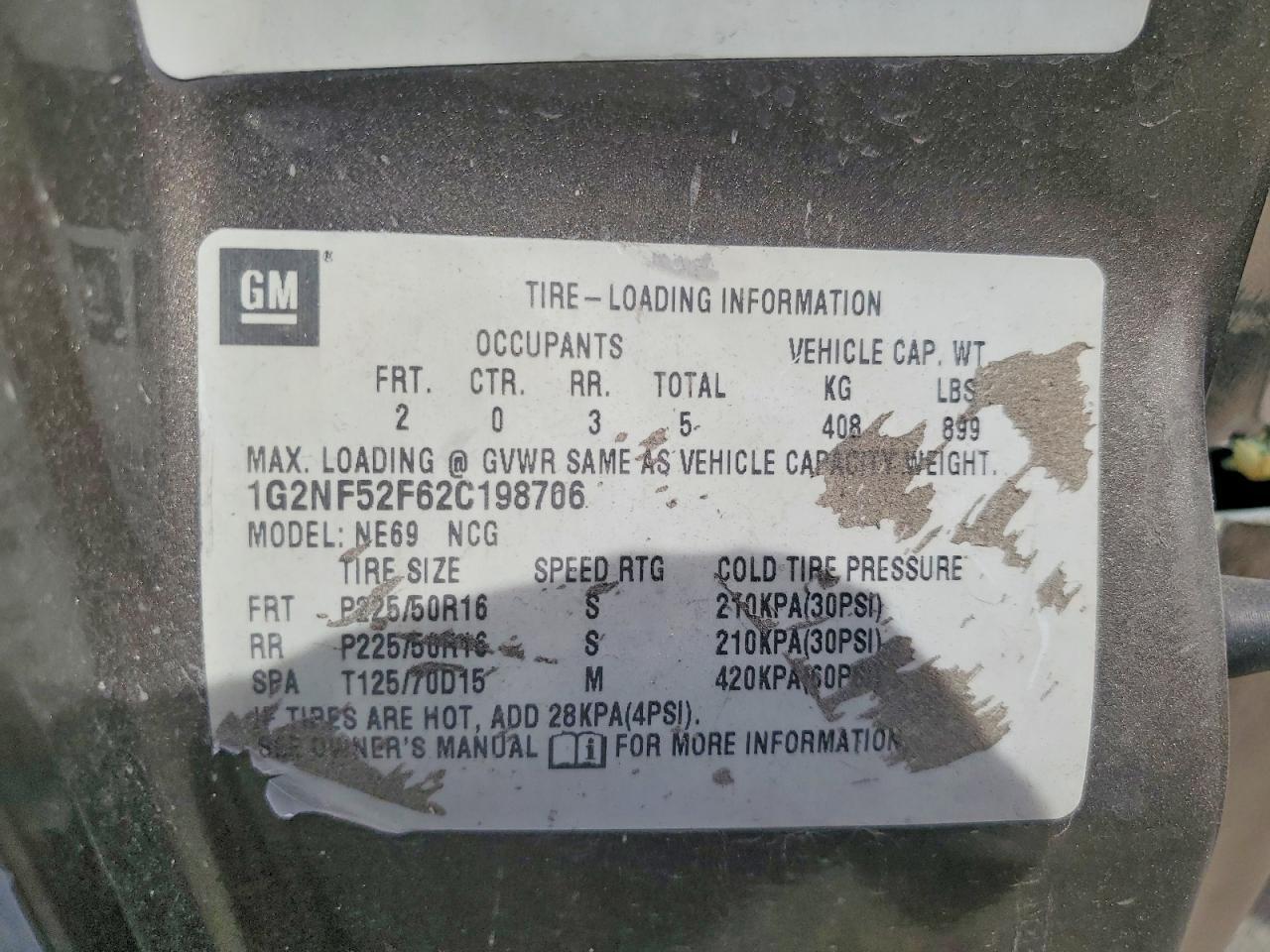 2002 Pontiac Grand am SE1