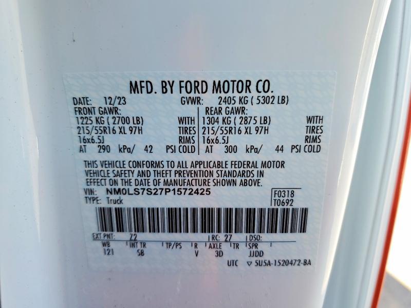 2023 Ford Transit Connect Utility / Service van