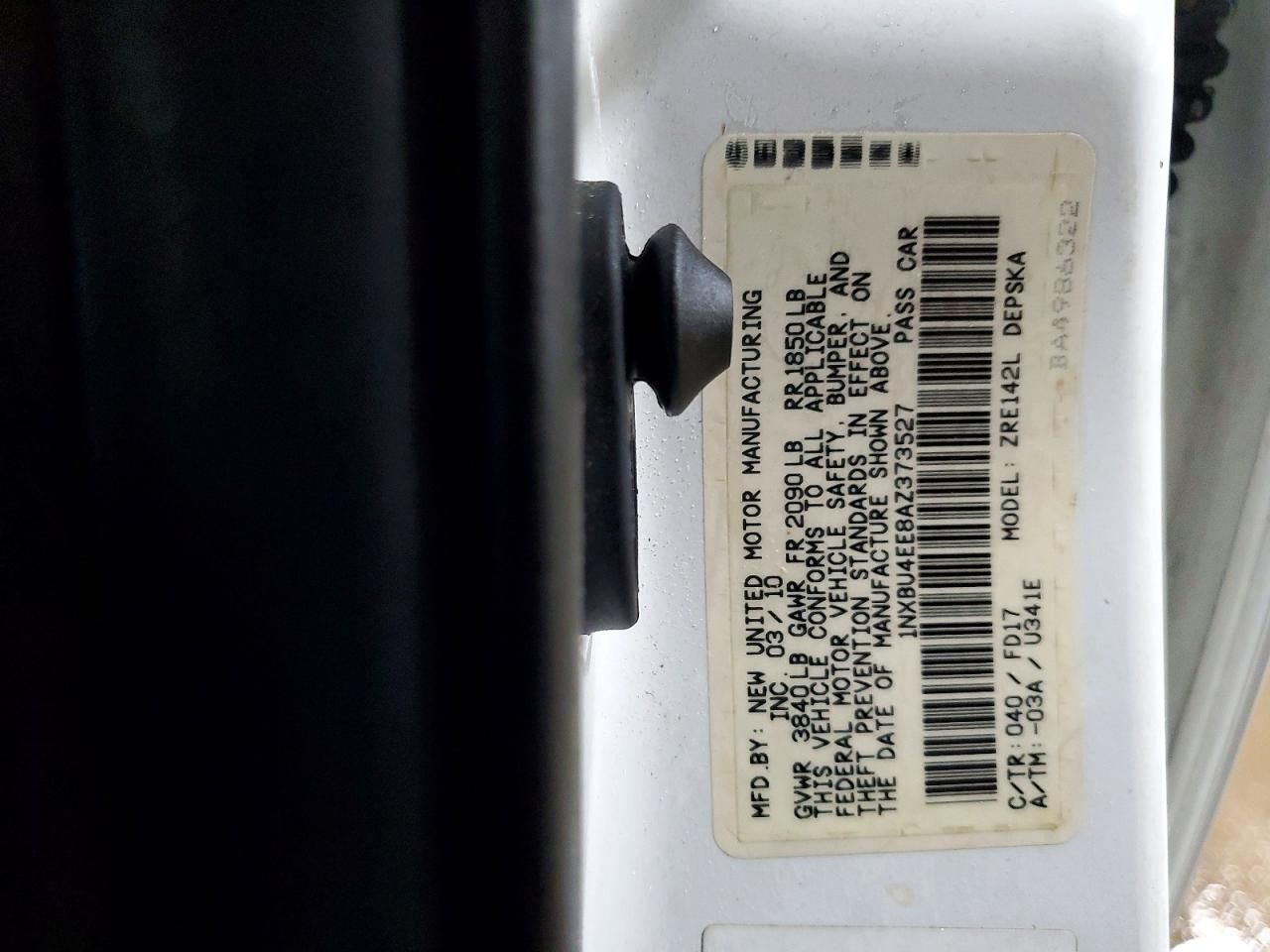 2010 Toyota Corolla Base