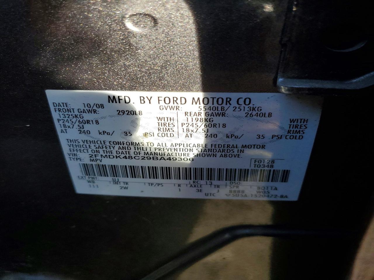 2009 Ford Edge sel