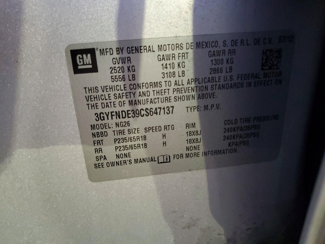 2012 Cadillac Srx Luxury Collection