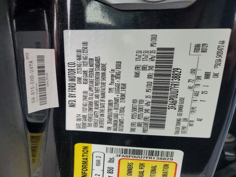 2015 Ford Fusion s Hybrid