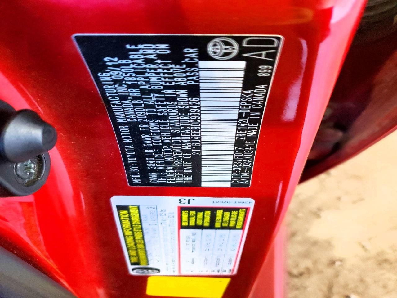 2013 Toyota Corolla Base