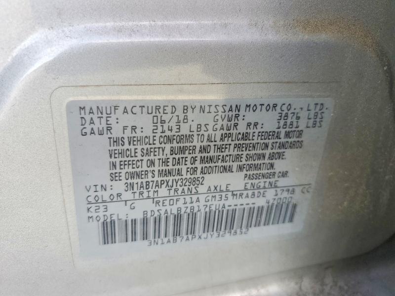 2018 Nissan Sentra s
