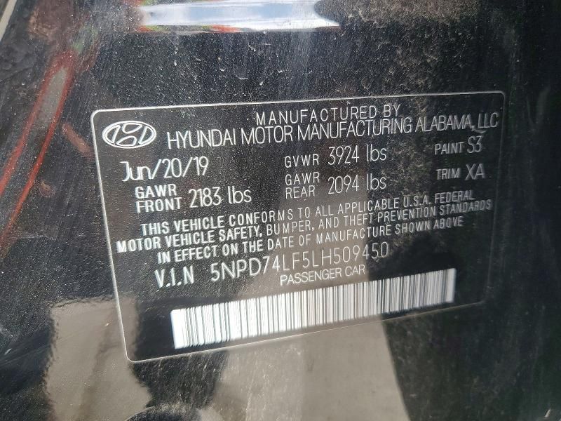 2020 Hyundai Elantra se