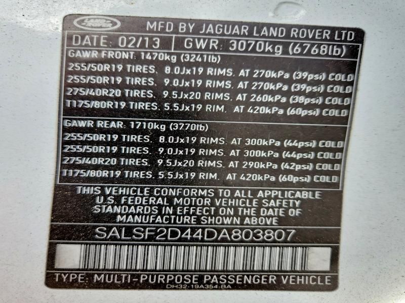 2013 Land Rover Range Rover Sport hse