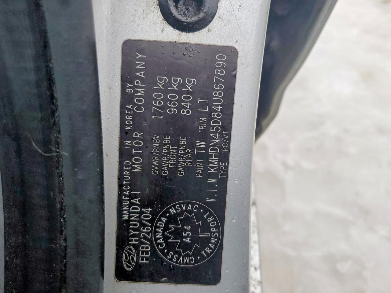 2004 Hyundai Elantra gls