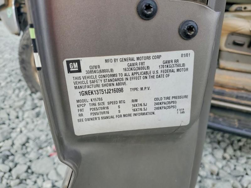 2001 Chevrolet Tahoe K1500