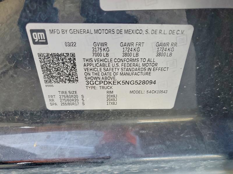 2022 Chevrolet Silverado K1500 Lt-l
