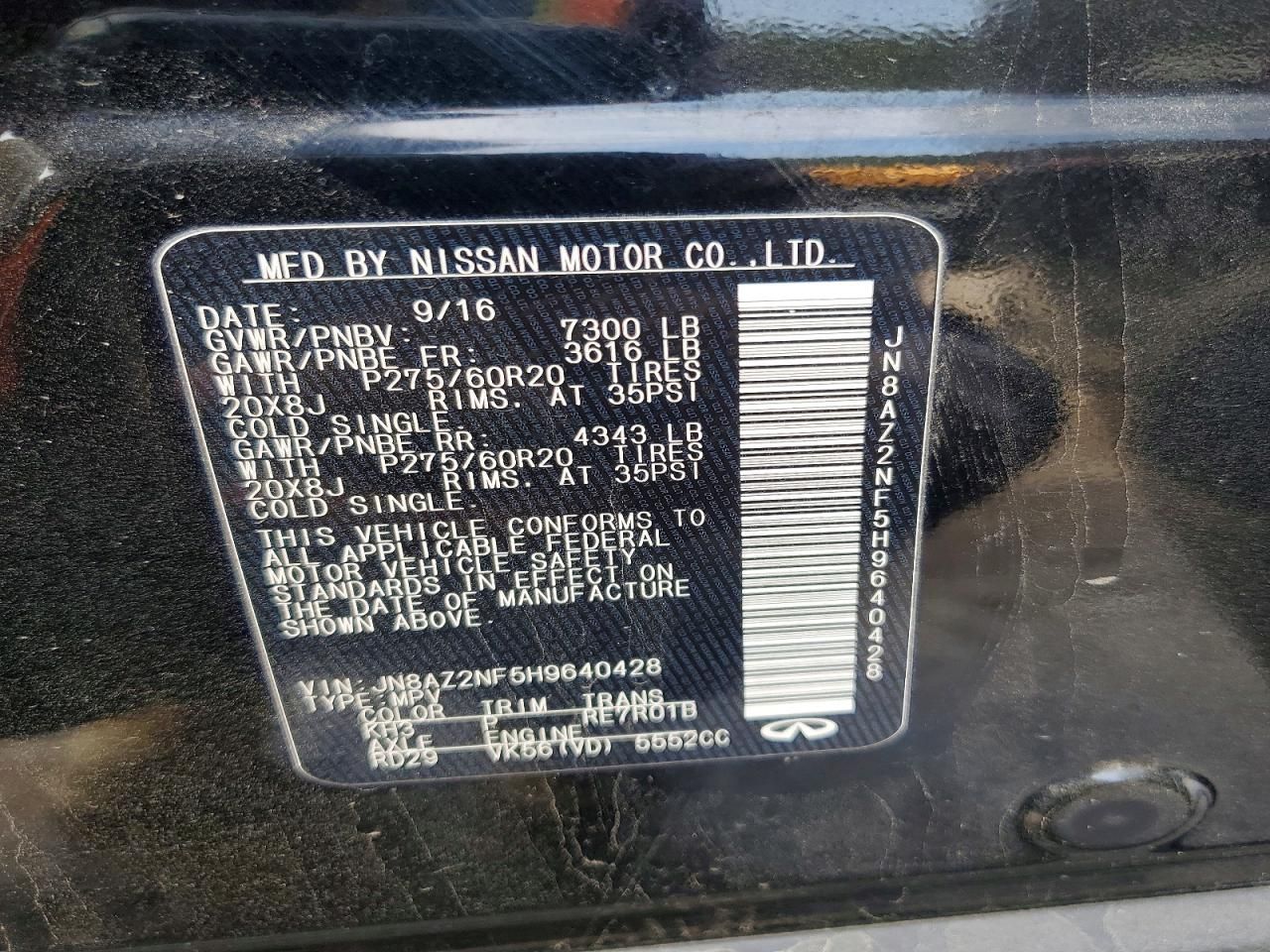 2017 Infiniti Qx80 Base