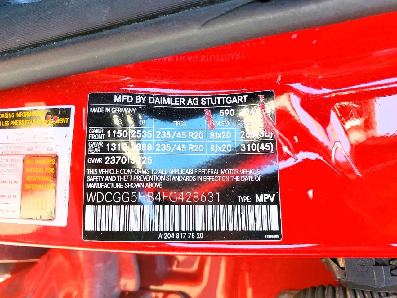 2015 Mercedes-Benz Glk 350