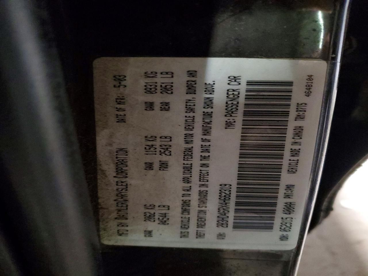 2004 Dodge Intrepid se