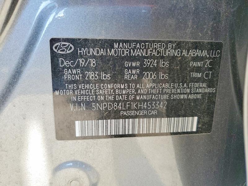 2019 Hyundai Elantra sel