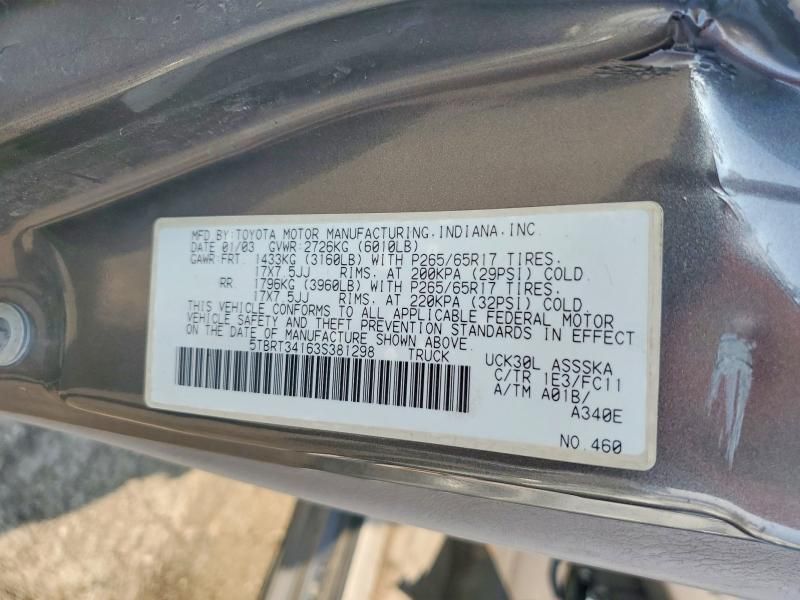 2003 Toyota Tundra Access cab SR5