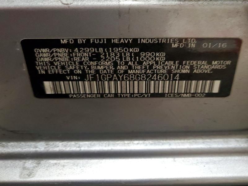 2016 Subaru Impreza Sport Limited