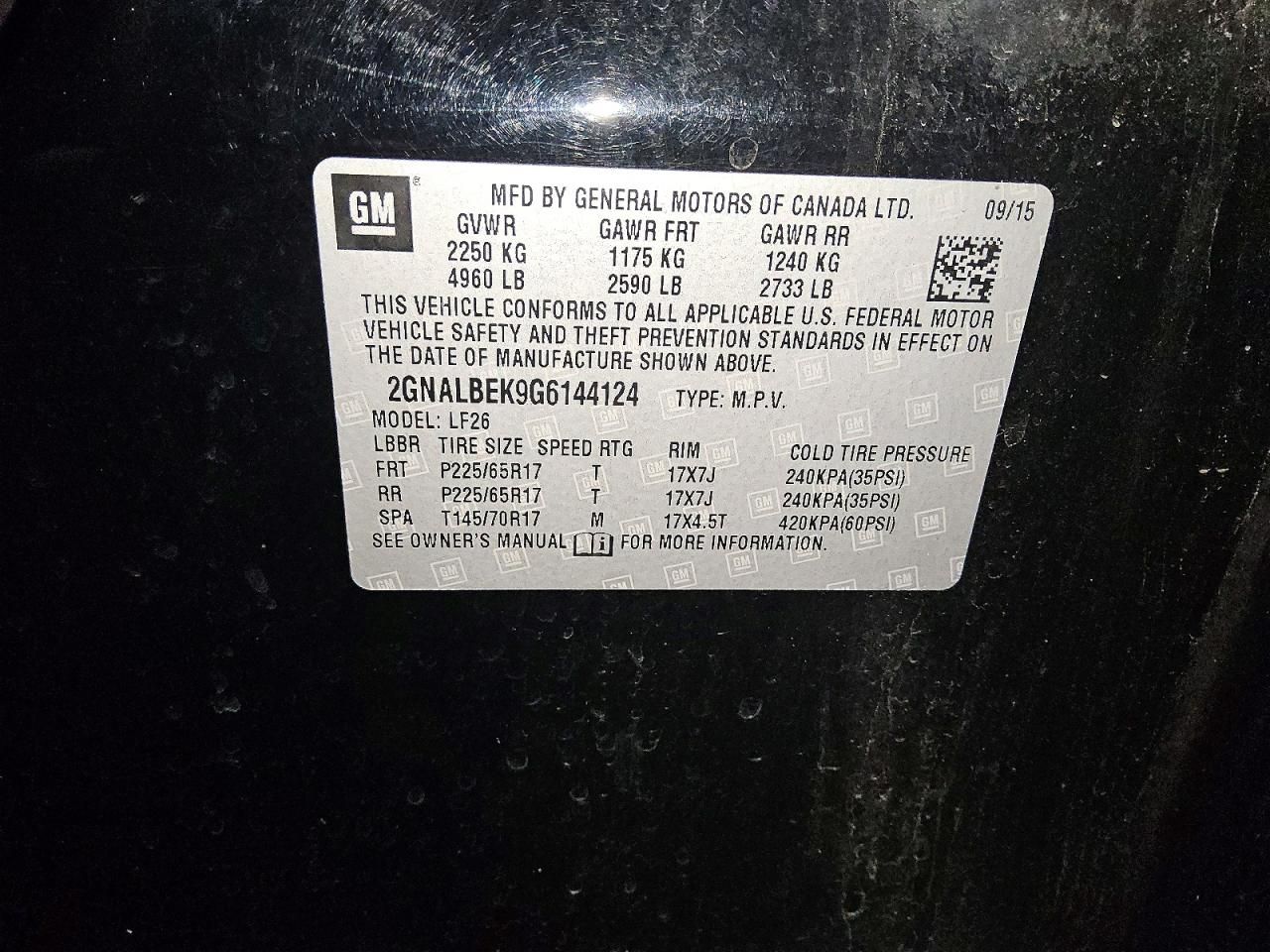 2016 Chevrolet Equinox ls