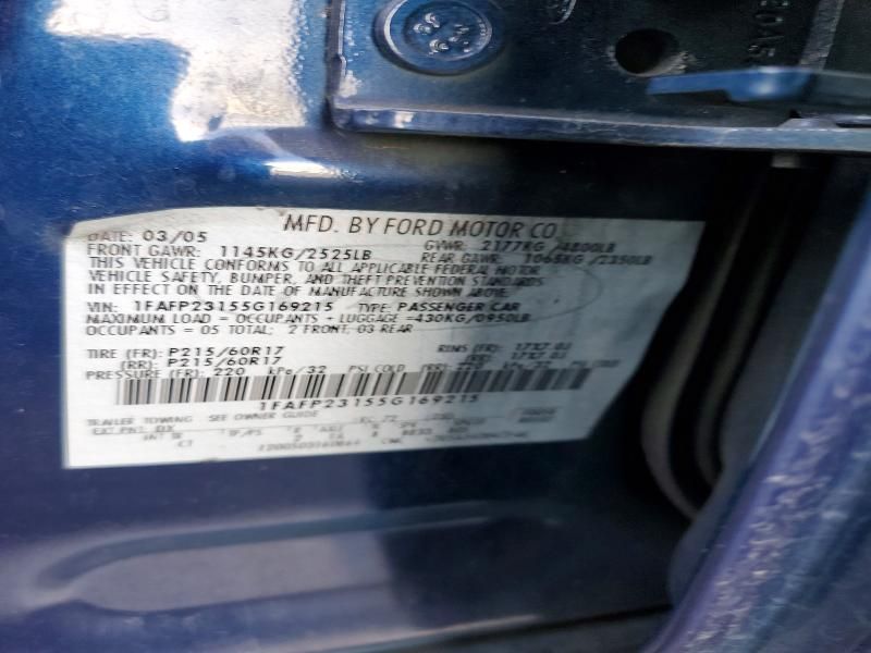 2005 Ford Five Hundred se