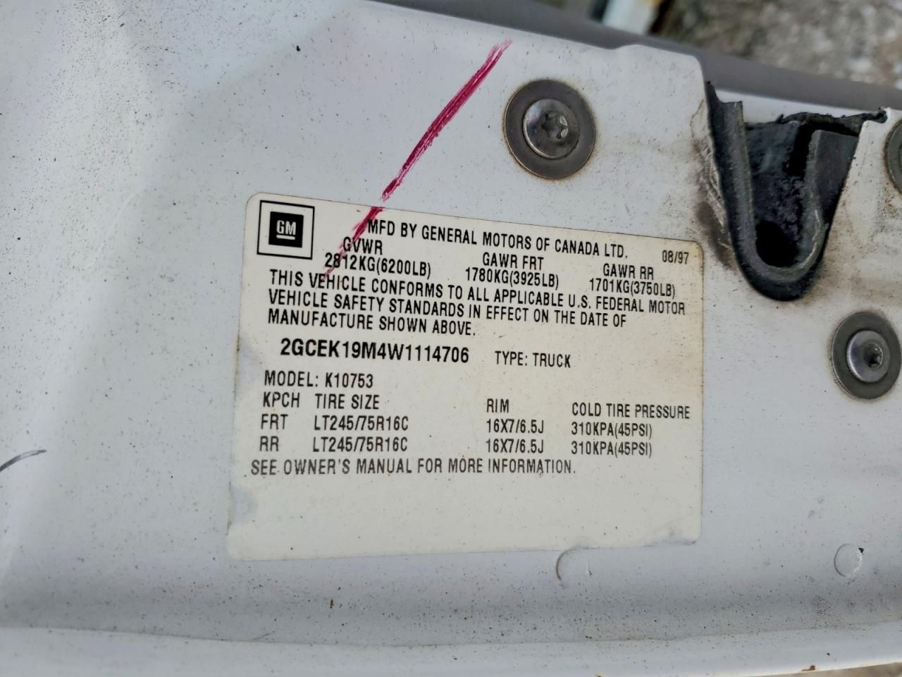 1998 Chevrolet GMT-400 K1500