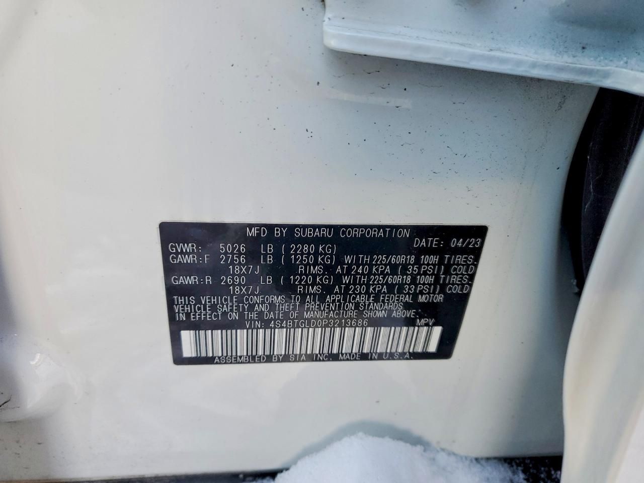 2023 Subaru Outback Onyx Edition xt