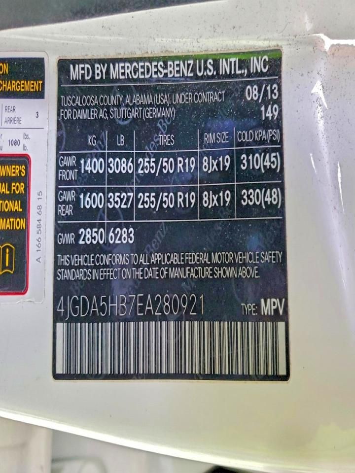 2014 Mercedes-Benz Ml 350 4matic