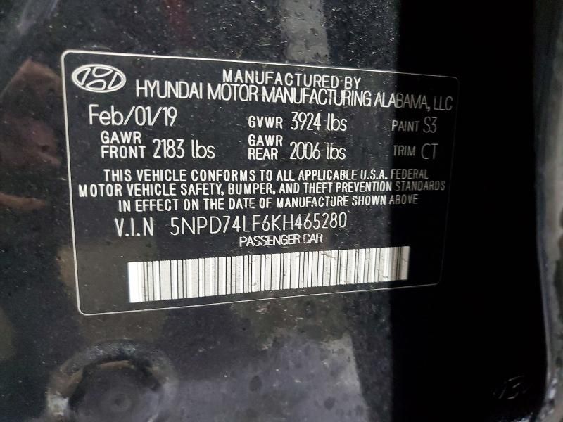 2019 Hyundai Elantra se