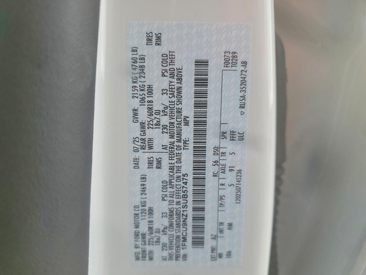 2025 Ford Escape st Line Select