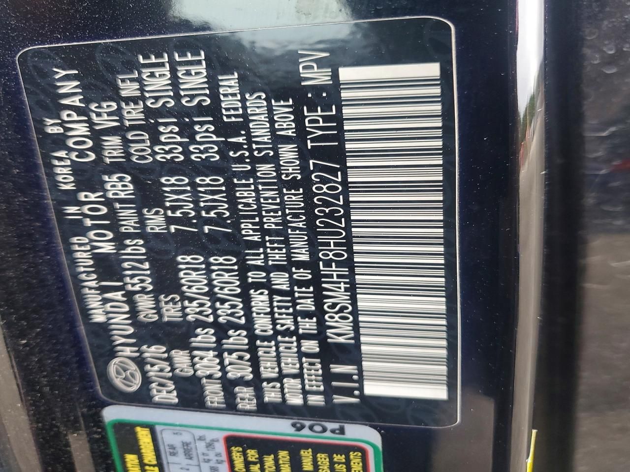 2017 Hyundai Santa fe se