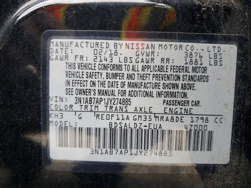 2018 Nissan Sentra s