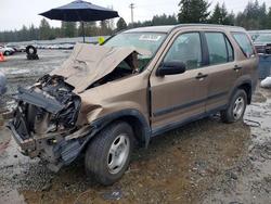 Salvage cars for sale from Copart Graham, WA: 2002 Honda Cr-v lx