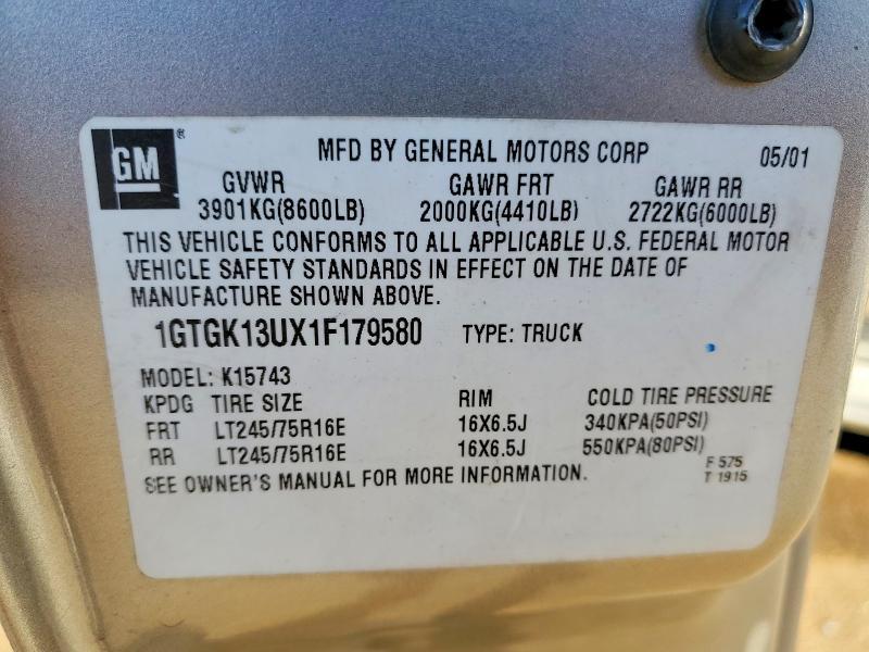 2001 GMC Sierra K1500 Heavy Duty