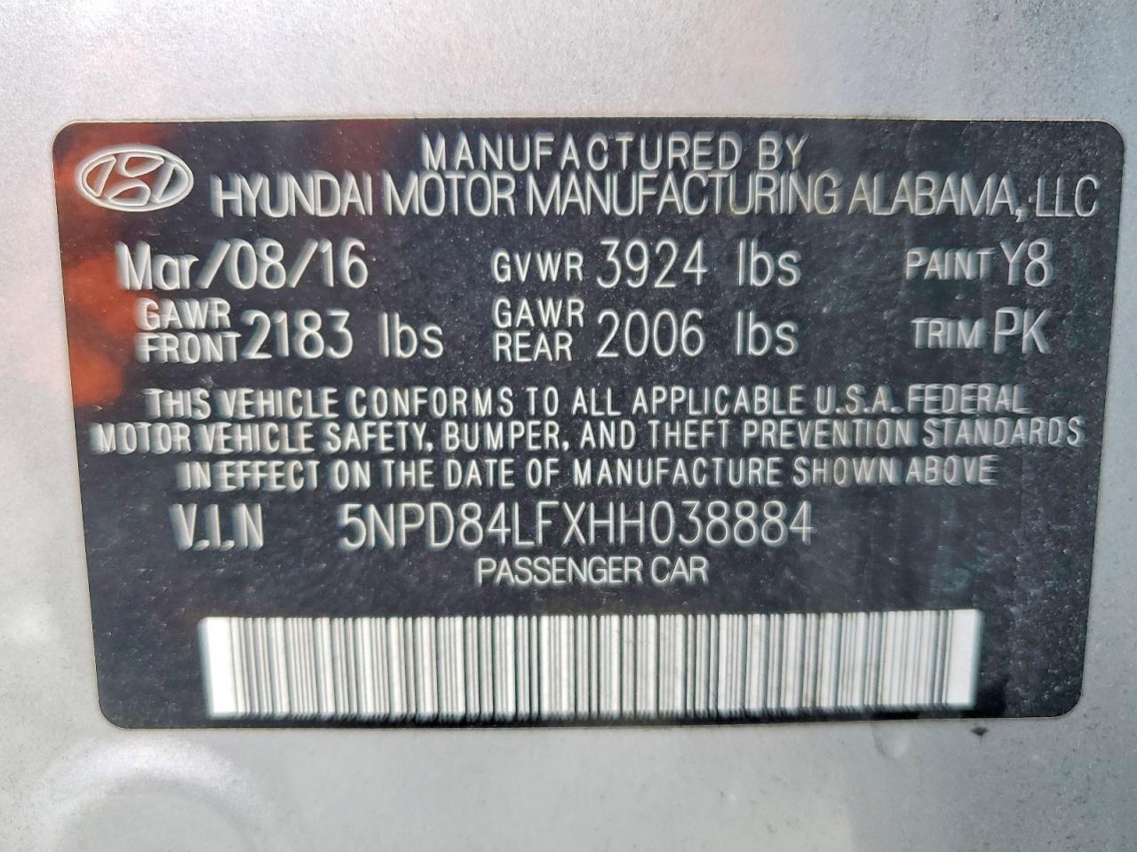 2017 Hyundai Elantra se