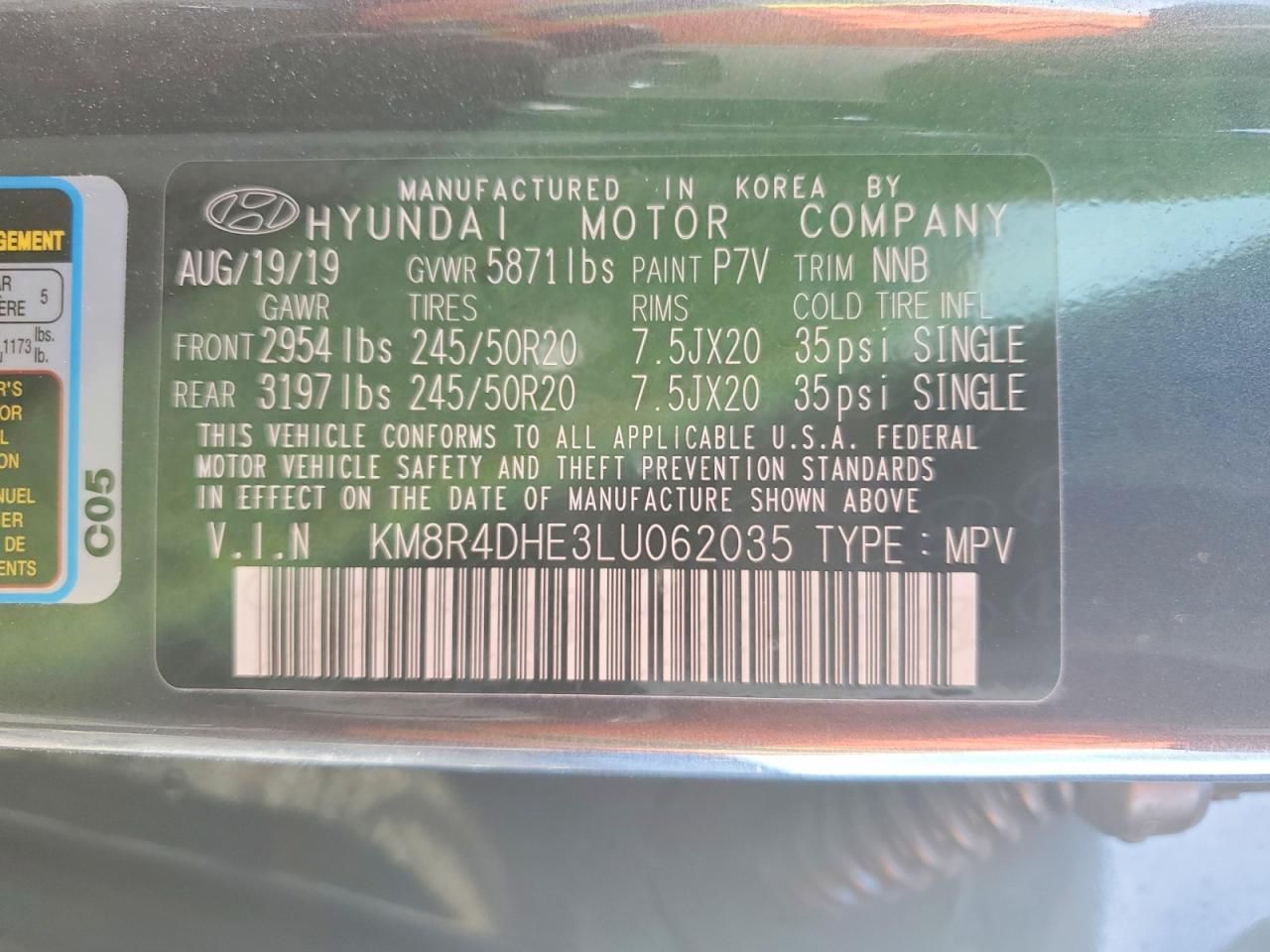 2020 Hyundai Palisade sel