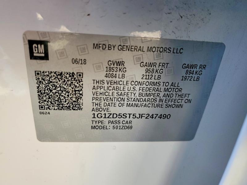 2018 Chevrolet Malibu lt