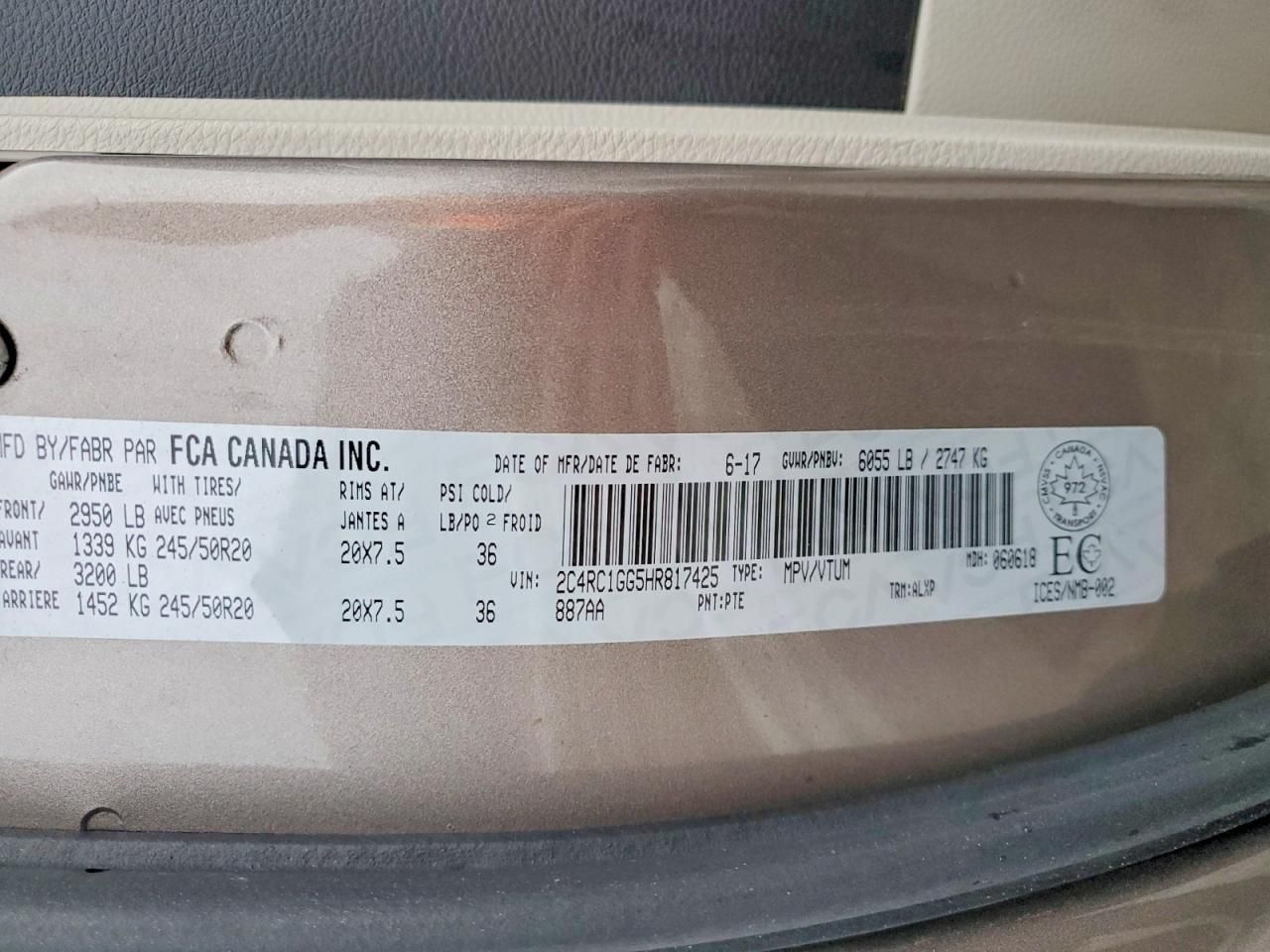 2017 Chrysler Pacifica Limited